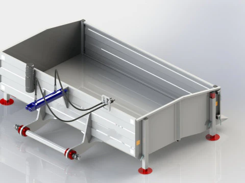 WG 0023 - STL Transport Box for tractor 3D Model