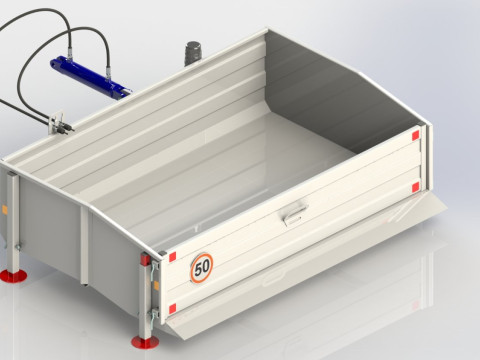 WG 0023 - STL Transport Box for tractor 3Dモデル