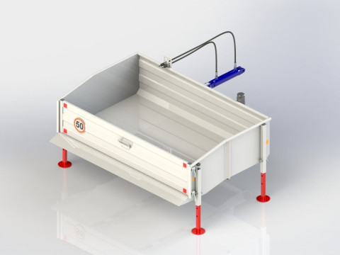 WG 0023 - STL Transport Box for tractor 3Dモデル