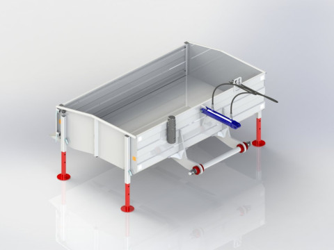 WG 0023 - STL Transport Box for tractor 3Dモデル