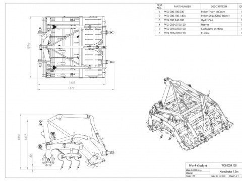 WG 0024 - STL Kombinator 6 in 1 3D 모델