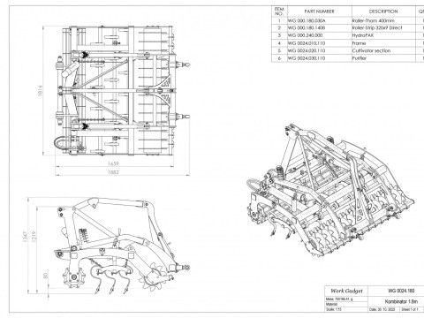 WG 0024 - STL Kombinator 6 in 1 3D 모델