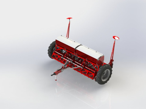 WG 0110 - STL Seed drills 360 cm 3D Model
