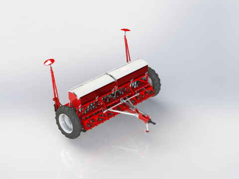 WG 0110 - STL Seed drills 360 cm 3Dモデル
