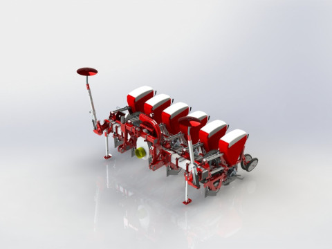 WG 0210 - STL Pneumatic precision seed drills 3m 3D Model