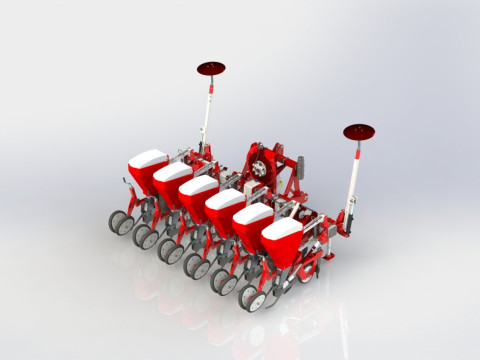 WG 0210 - STL Pneumatic precision seed drills 3m 3D Model