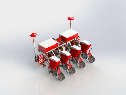 WG 0210 - STL Pneumatic precision seed drills 3m 3D Model