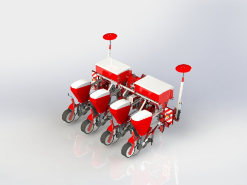 WG 0210 - STL Pneumatic precision seed drills 3m 3D Model