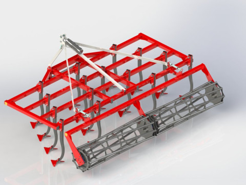 WG 1001 - STL Landscape cultivator 5 in 1 3D Model