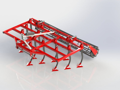 WG 1001 - STL Landscape cultivator 5 in 1 3D Model