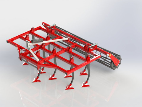 WG 1001 - STL Landscape cultivator 5 in 1 3D Model