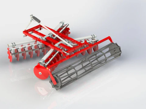 WG 1014 - STL Disc harrow 4 ni 1 3D Model