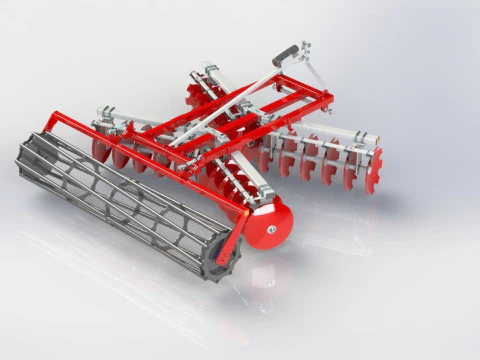 WG 1014 - STL Disc harrow 4 ni 1 3D Model