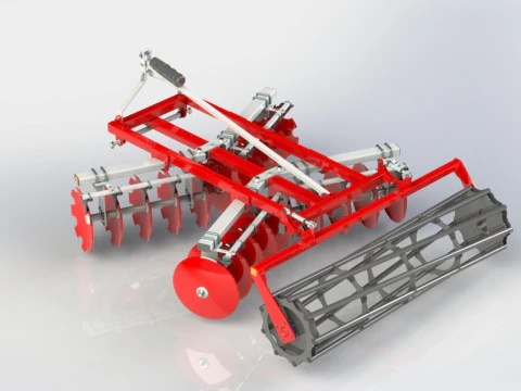 WG 1014 - STL Disc harrow 4 ni 1 3D Model
