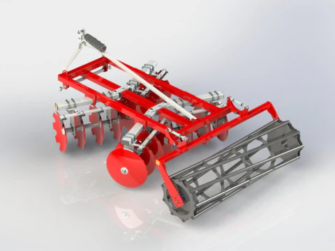 WG 1014 - STL Disc harrow 4 ni 1 3D Model