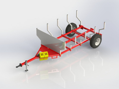 WG 6003 - STL Trailer for wood 3Dモデル