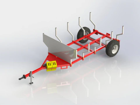 WG 6003 - STL Trailer for wood 3D Model