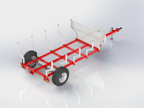 WG 6003 - STL Trailer for wood 3Dモデル