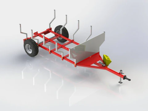 WG 6003 - STL Trailer for wood 3D Model