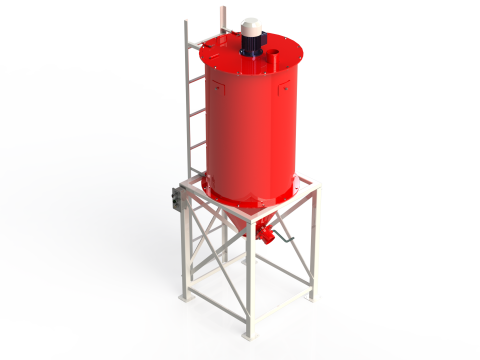 WG 4009 - STL Vertical feed mixer 3D Model
