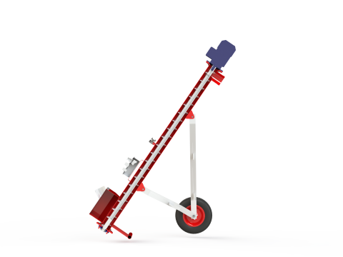 WG 4010 - STL Screw conveyor 2m 3D Model