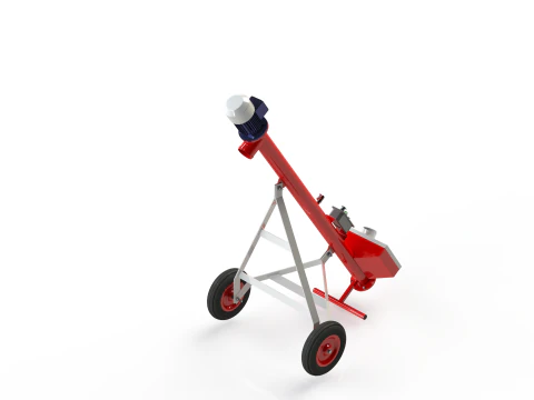 WG 4010 - STL Screw conveyor 2m 3D Model