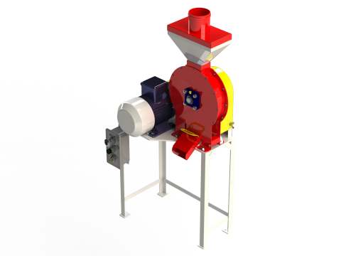 WG 4002 - Grain crusher - scrapper - 3kW 3D 모델