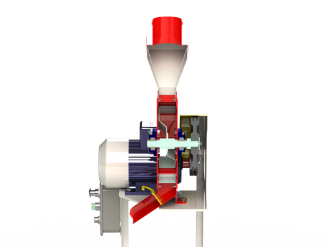 WG 4002 - Grain crusher - scrapper - 3kW 3D Model