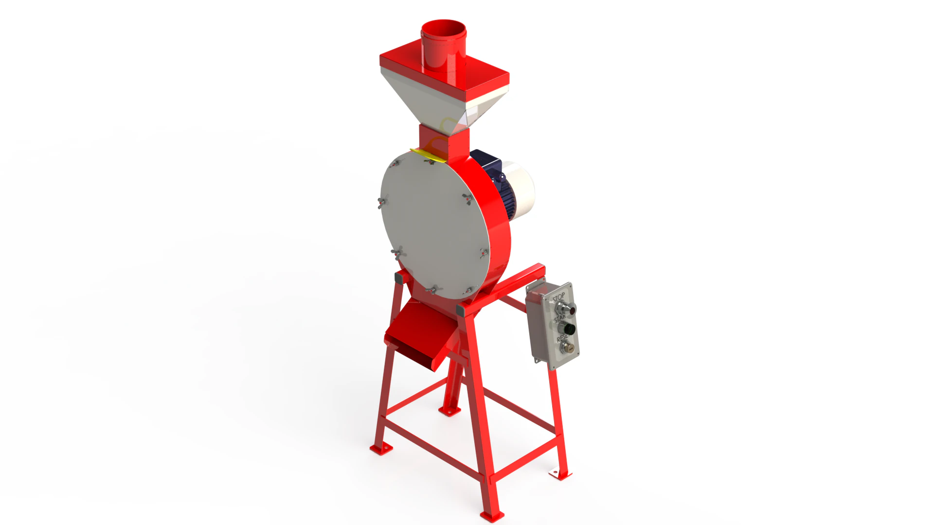 WG 4002 - Grain crusher - scrapper - 1 kW 3D Model .c4d .max .obj .3ds .fbx .stl .blend 