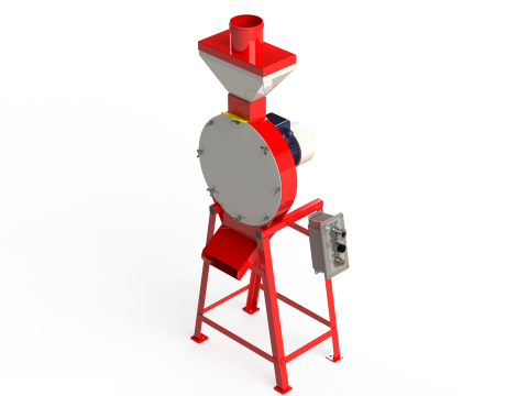 WG 4002 - Grain crusher - scrapper - 1 kW 3D 모델