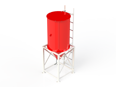 WG 4006 - Silos - 1s 3D 모델