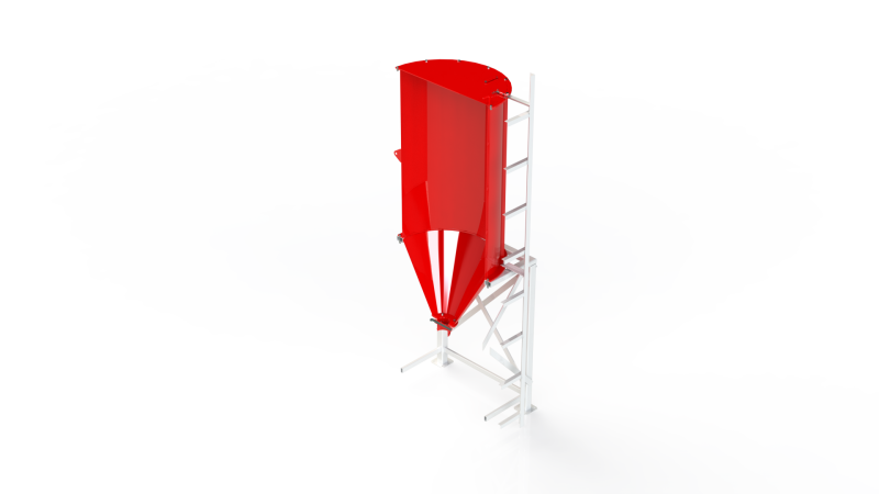WG 4006 - STL Grain silos - 1 3D Model .c4d .max .obj .3ds .fbx .stl .blend