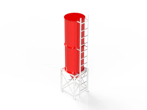 WG 4006 - Silos - 2s 3D Model
