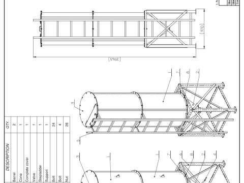 WG 4006 - STL Grain silo - 2s 3D Model