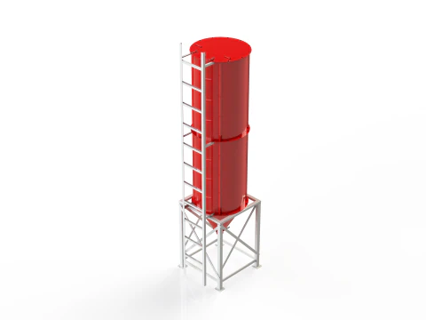 WG 4006 - STL Grain silo - 2s 3D Model
