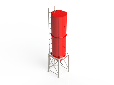 WG 4006 - STL Grain silo - 2s 3D Model