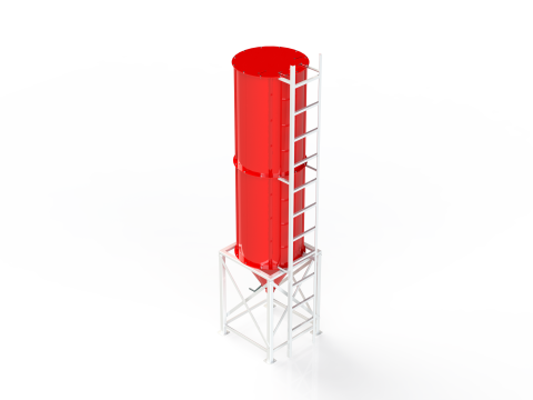WG 4006 - STL Grain silo - 2s 3D Model