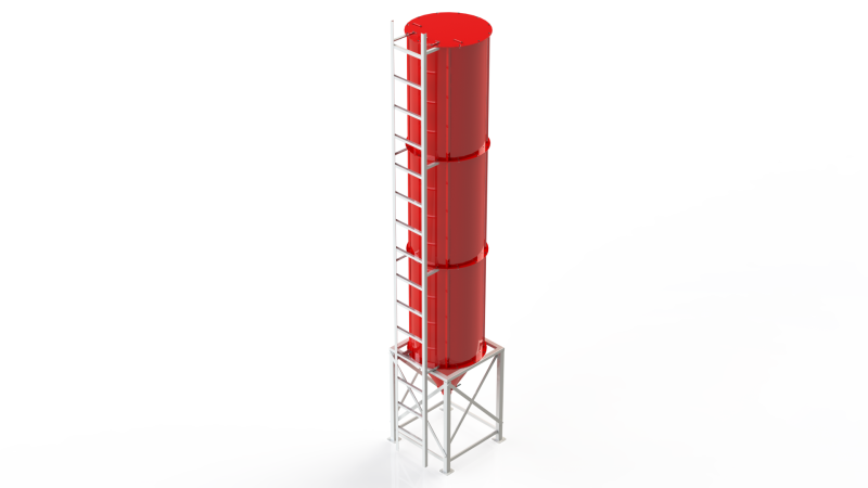 WG 4006 - Silos - 3s 3D 모델 .c4d .max .obj .3ds .fbx .stl .blend