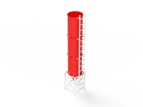 WG 4006 - STL Grain silo -3s 3D Model