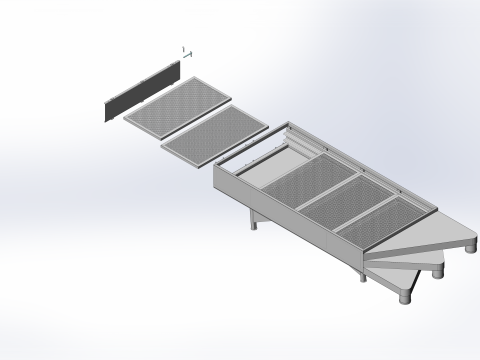 WG 4004 - STL Grain cleaner 3D Model