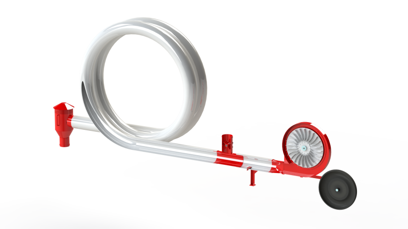 WG 4011 - STL Pneumatic conveyor 3D Model .c4d .max .obj .3ds .fbx .stl .blend