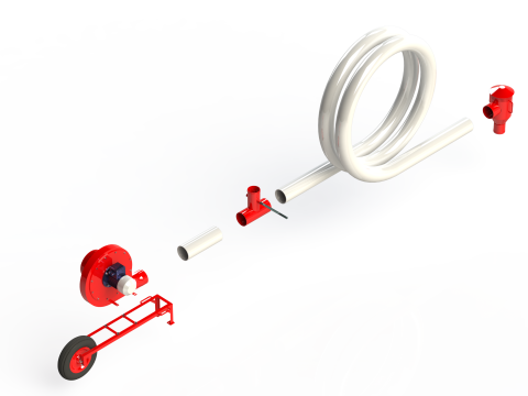 WG 4011 - STL Pneumatic conveyor 3D Model