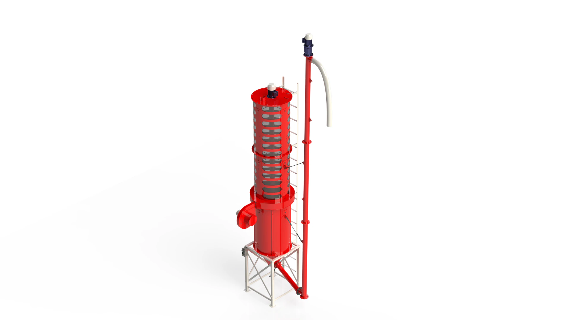 WG 4008 - Pneumatic grain dryer 3D Model .c4d .max .obj .3ds .fbx .stl .blend 