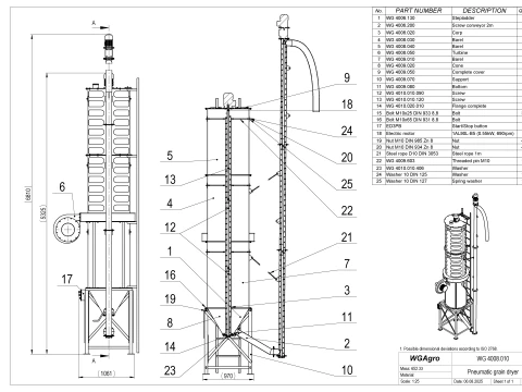 WG 4008 - Pneumatic grain dryer 3D Model