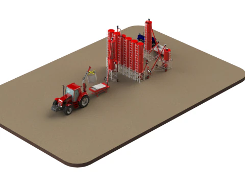 WG 4008 - Pneumatic grain dryer 3D Model