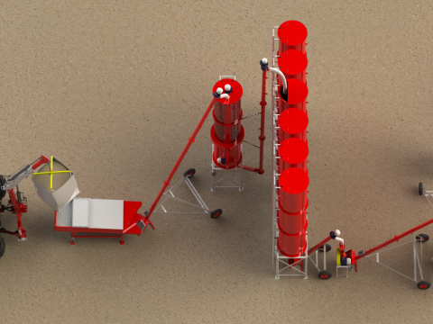 WG 4008 - Pneumatic grain dryer 3D Model