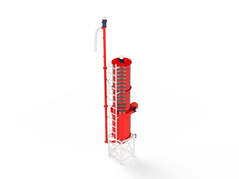 WG 4008 - STL Pneumatic grain dryer 3D Model