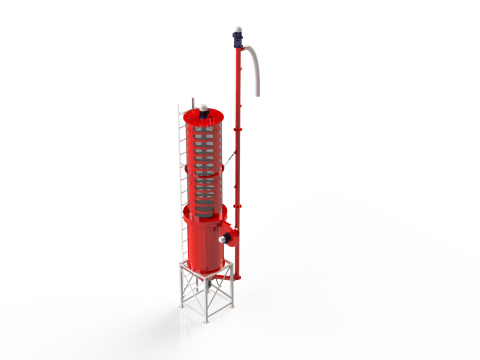 WG 4008 - STL Pneumatic grain dryer 3D Model