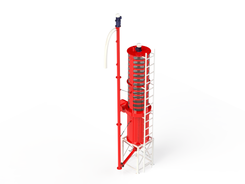 WG 4008 - STL Pneumatic grain dryer 3D Model