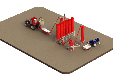 WG 4008 - STL Pneumatic grain dryer 3D Model